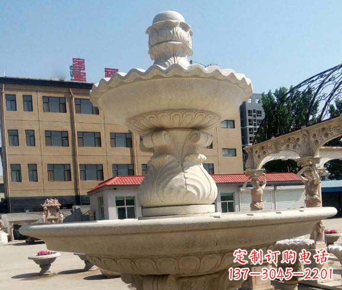 开封小区景观砂岩大型喷泉石雕