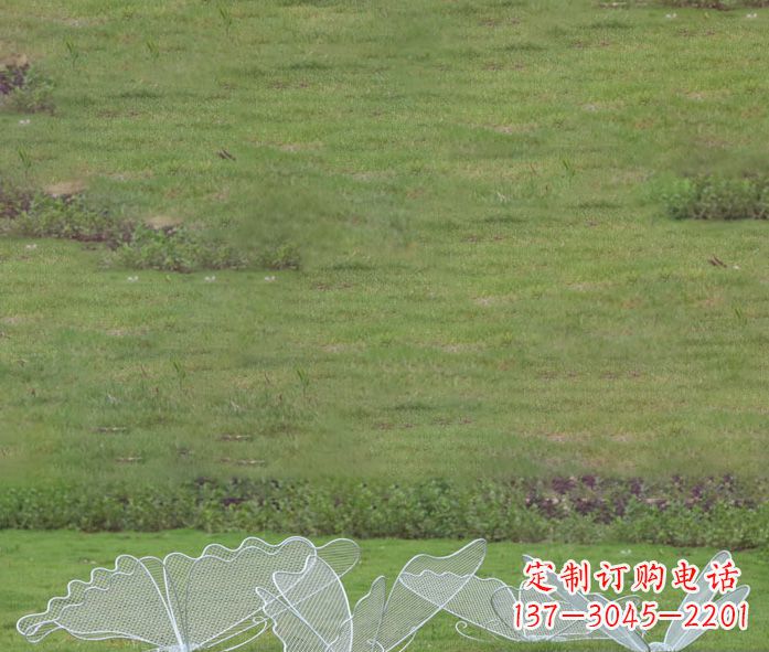 开封小区镂空蝴蝶不锈钢摆件雕塑