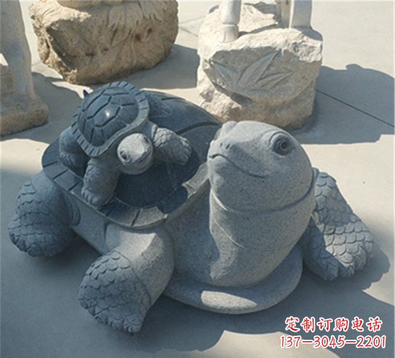 开封小区母子乌龟石雕
