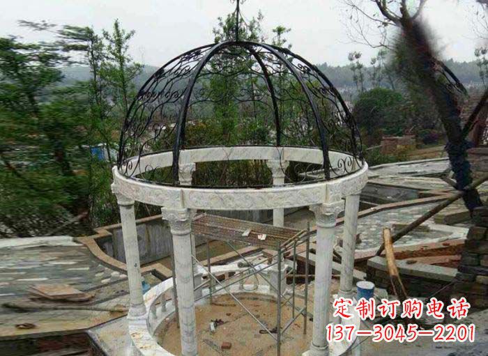 开封小区欧式圆顶凉亭石雕