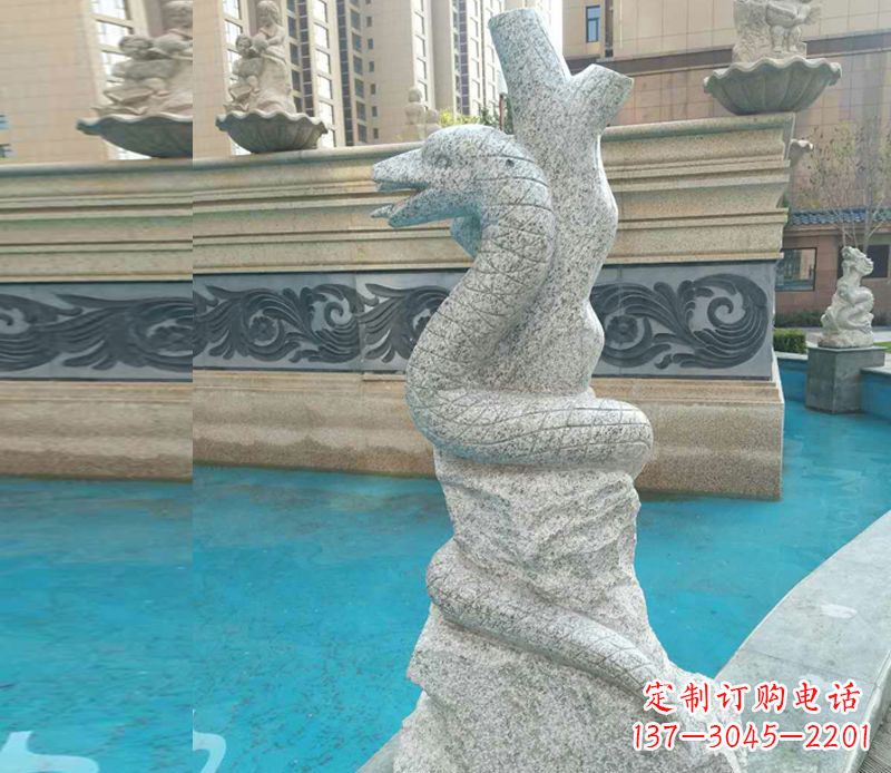 开封小区十二生肖雕塑动物石雕
