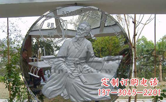 开封校园不锈钢名人浮雕