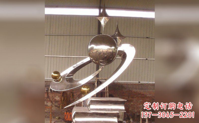 开封校园不锈钢书籍雕塑