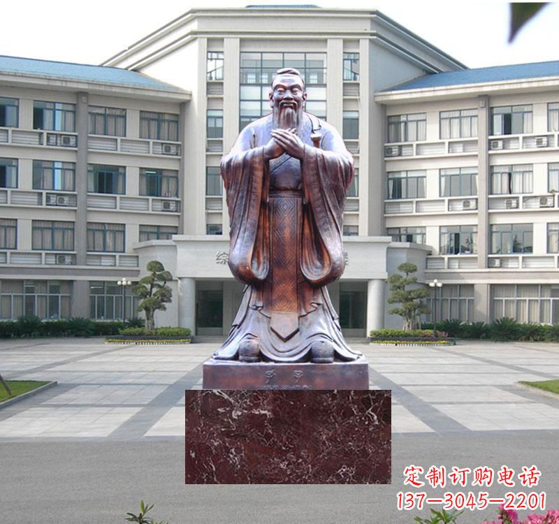 开封校园雕塑孔子 (2)