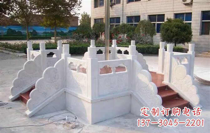 开封校园汉白玉升旗台