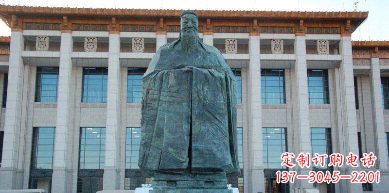 开封校园孔子景观铜雕