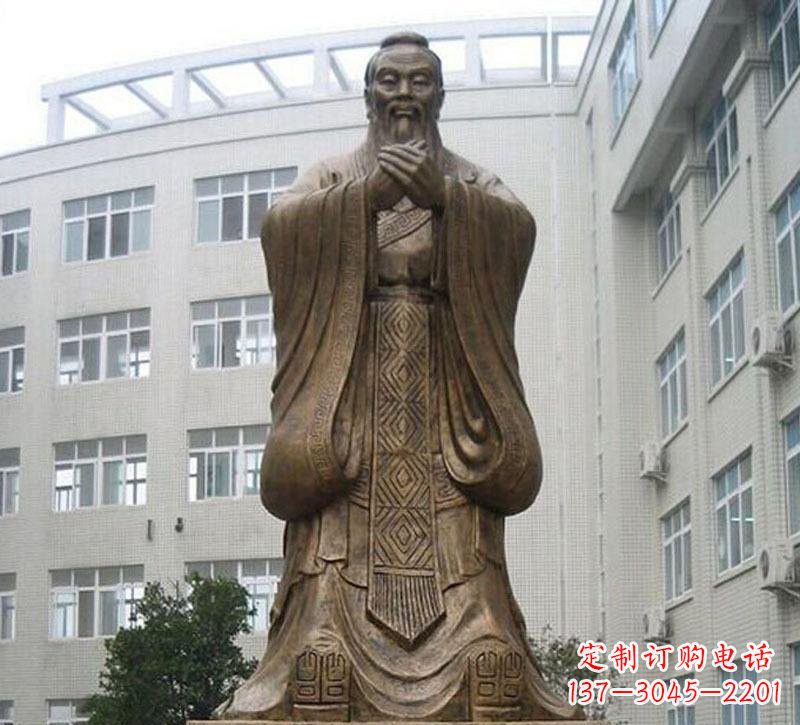 开封校园孔子铜雕222