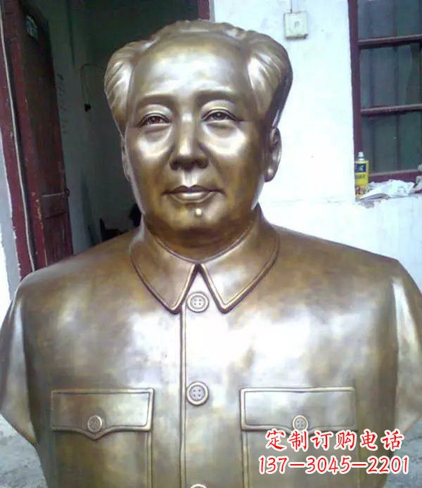 开封校园毛主席胸像伟人铜雕