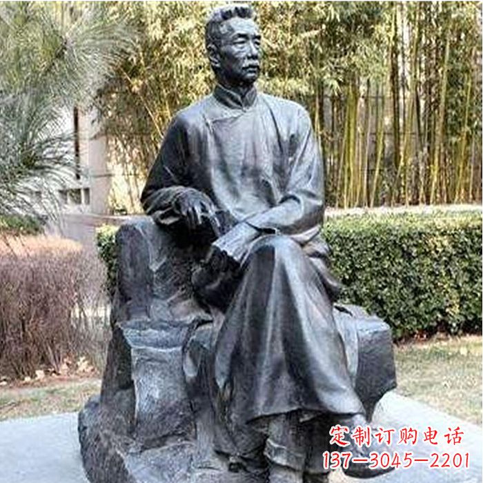 开封校园名人鲁迅雕塑