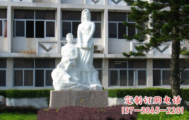 开封校园人物晨读的学生