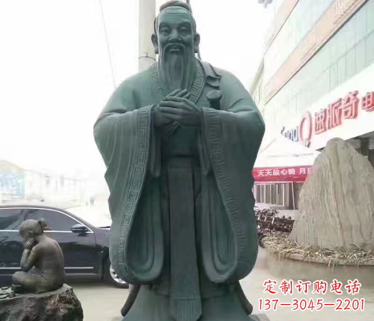 开封校园人物孔子行教像