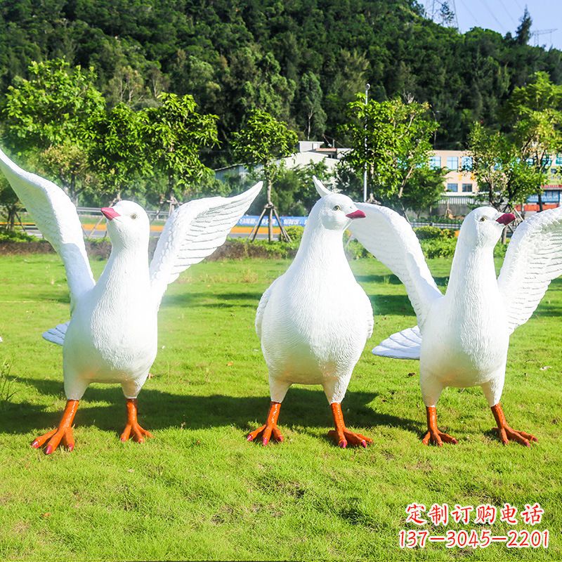 开封信阳师院和平鸽雕塑