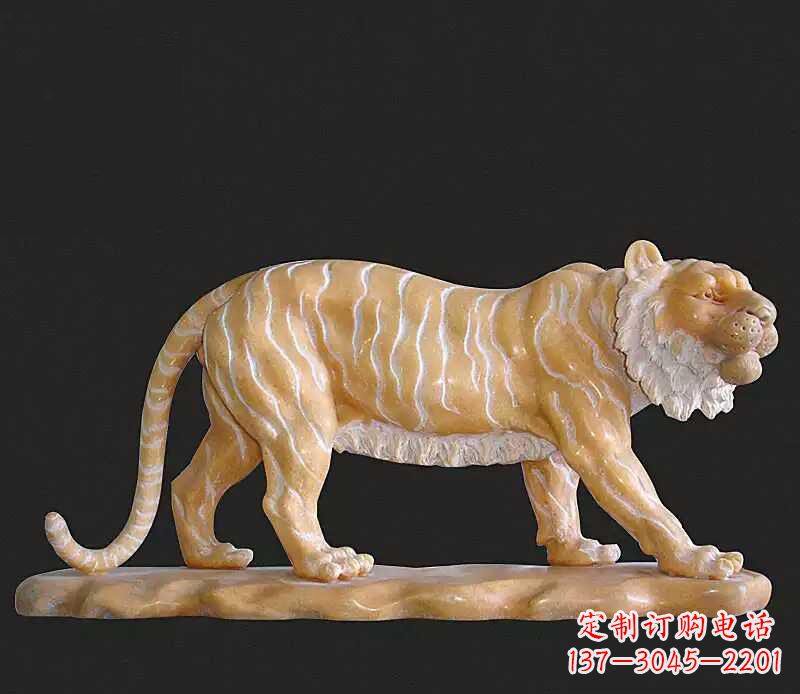 开封行走老虎石雕动物雕塑