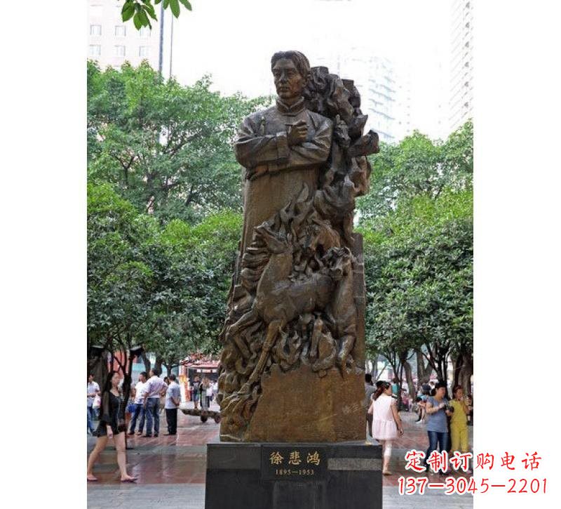 开封徐悲鸿铜雕