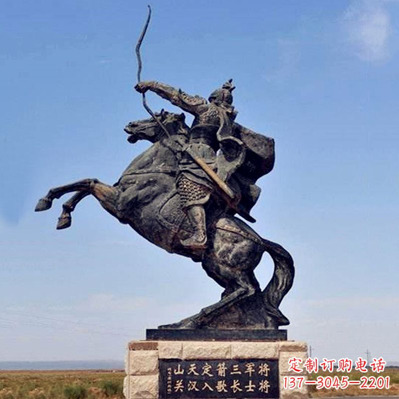 开封薛仁贵射箭雕塑-历史名人古代著名将领景区雕像
