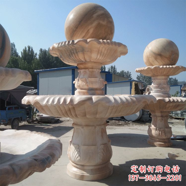 开封一米的喷泉石雕