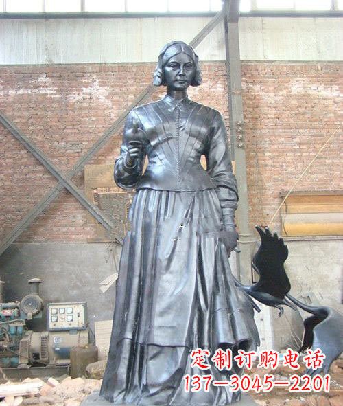 开封医院校园西方名人南丁格尔铜雕