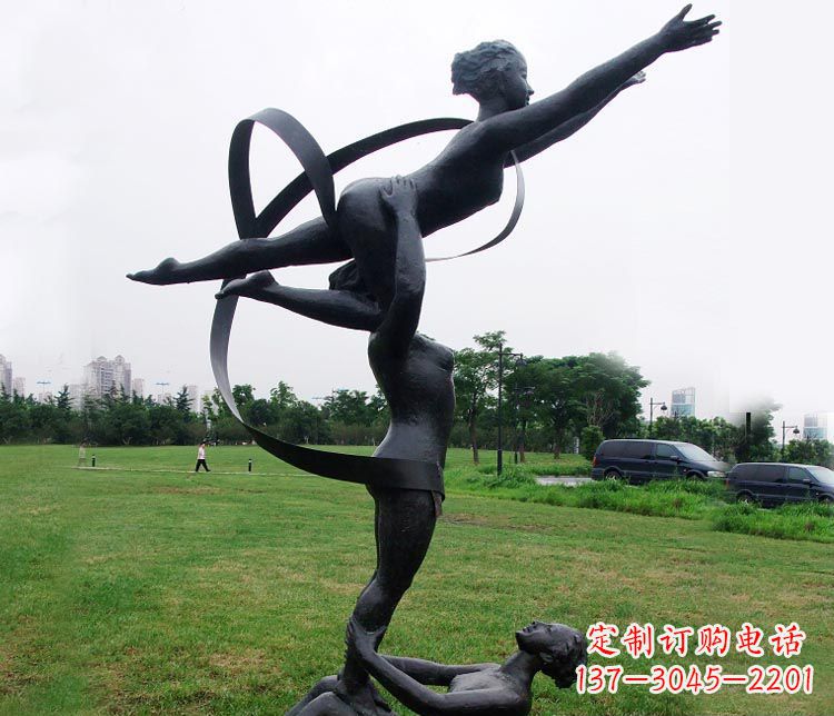 开封艺术体操运动员雕塑