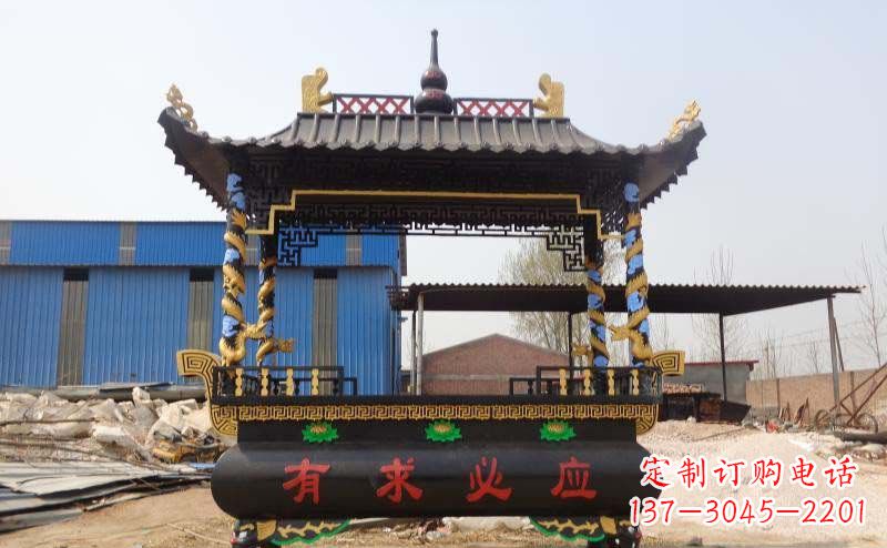 开封有求必应香炉寺庙铜雕