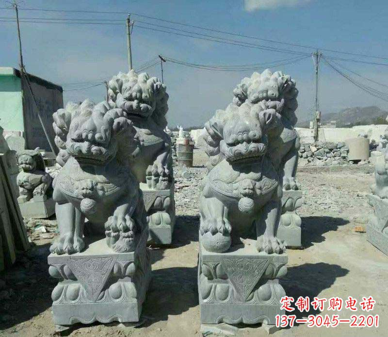 开封园林仿古狮子景观石雕