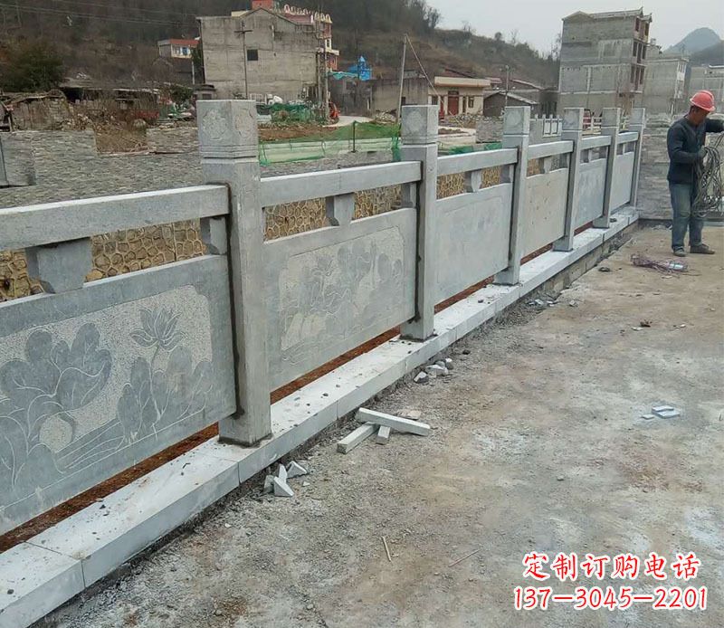 开封园林仿古石栏板景观石雕 (5)