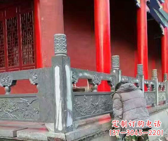 开封园林仿古石栏板景观石雕 (9)