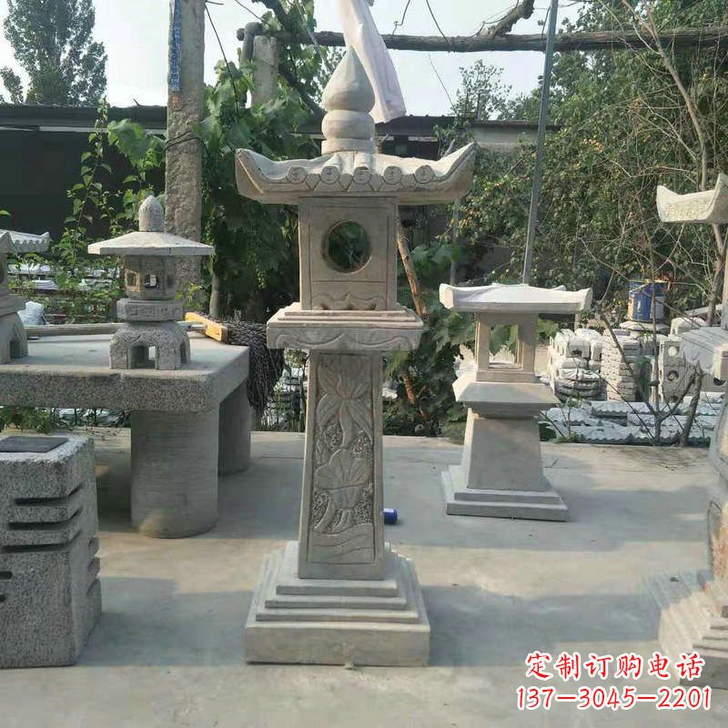 开封园林仿古做旧中式石灯
