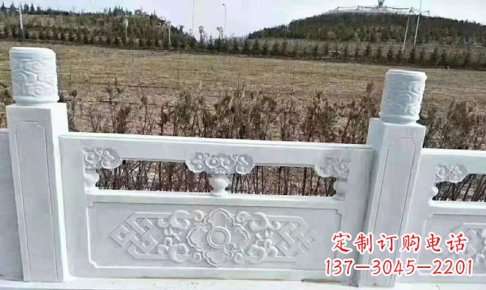 开封园林汉白玉石浮雕栏板 (4)