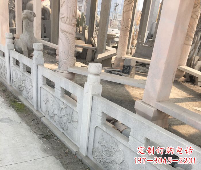 开封园林景观大理石浮雕栏板石雕