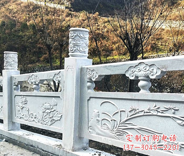 开封园林景观大理石栏板石雕 (7)