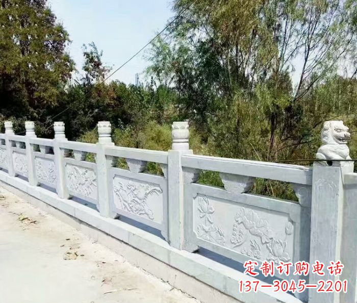 开封园林景观大理石栏板石雕_1