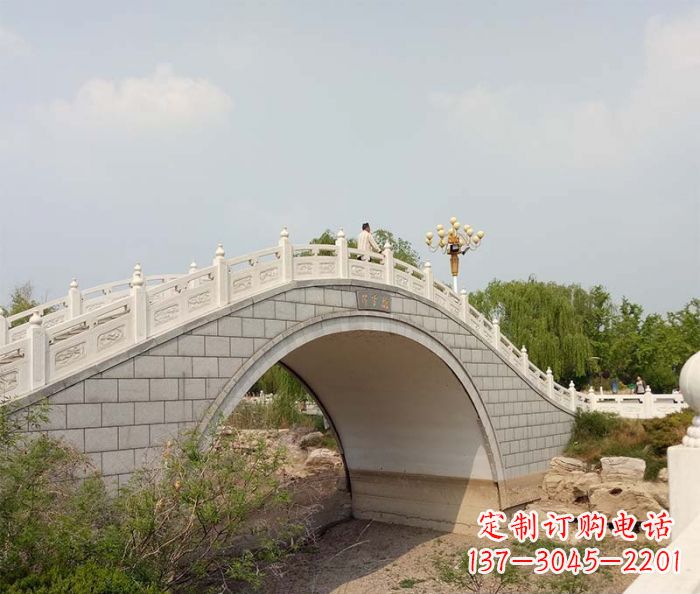 开封园林景观大理石桥栏板石雕 (6)
