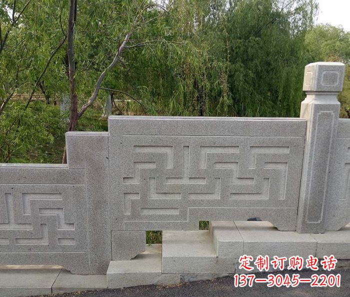 开封园林景观大理石桥栏板石雕 (7)