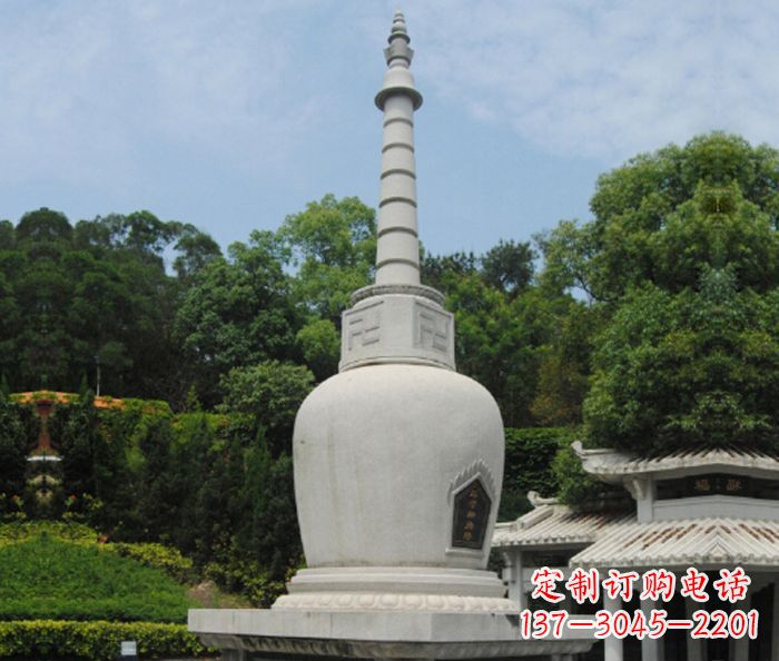 开封园林景观大理石舍利塔石雕