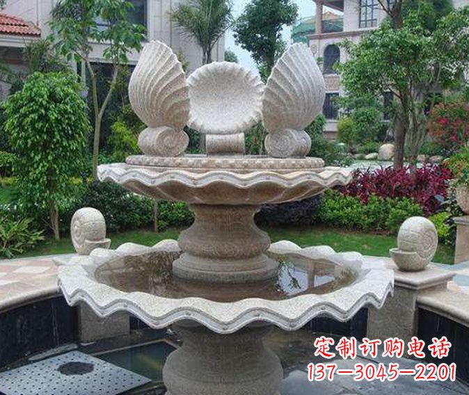 开封园林景观多层喷泉石雕