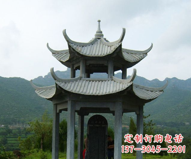 开封园林景观仿古凉亭石雕