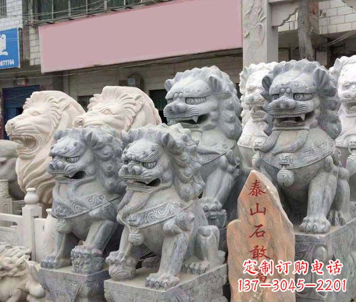 开封园林景观仿古狮子石雕
