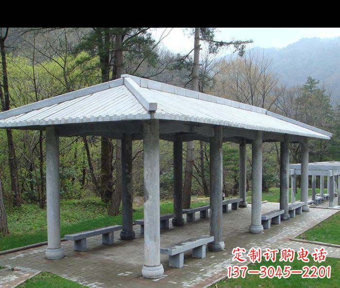 开封园林景观仿古石雕长廊
