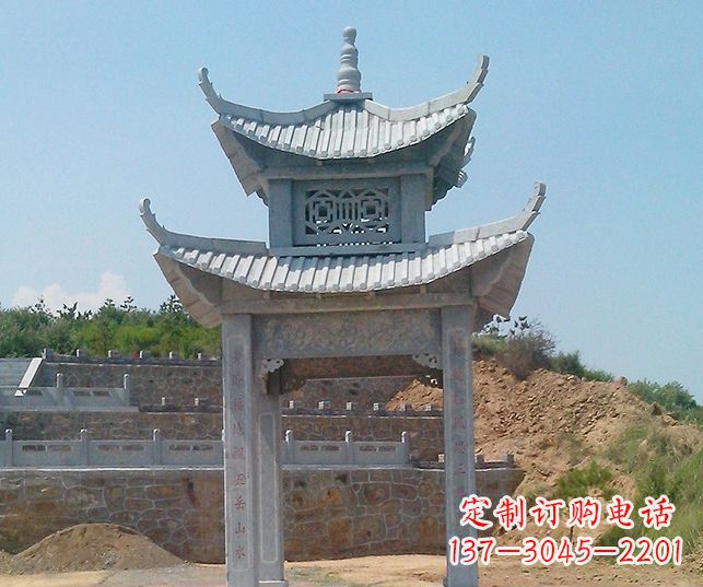 开封园林景观仿古石雕凉亭