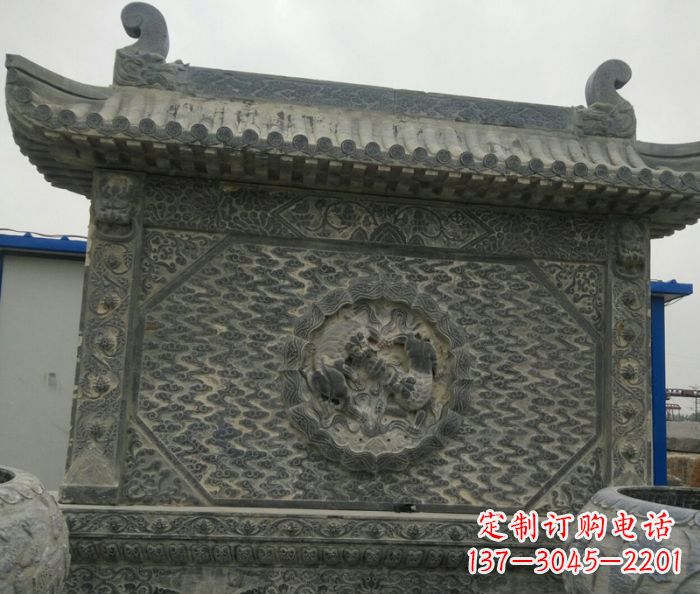 开封园林景观仿古石雕影壁