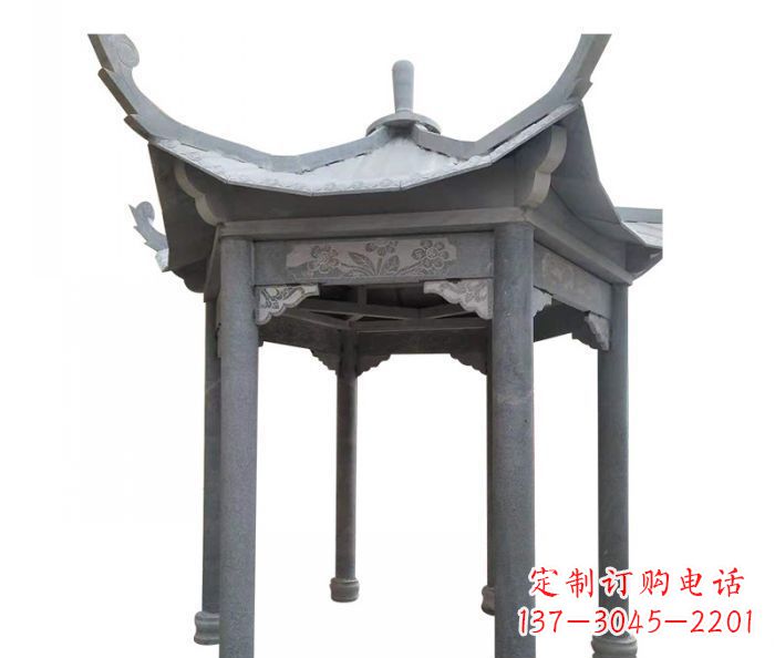 开封园林景观仿古石雕凉亭 (3)