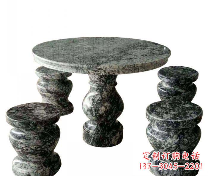 开封园林景观圆形石桌凳