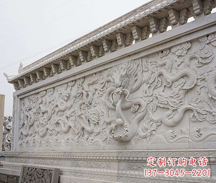 开封园林九龙壁石雕影壁 (5)