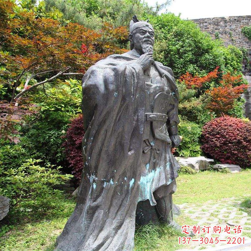 开封园林历史人物明太祖朱元璋雕塑
