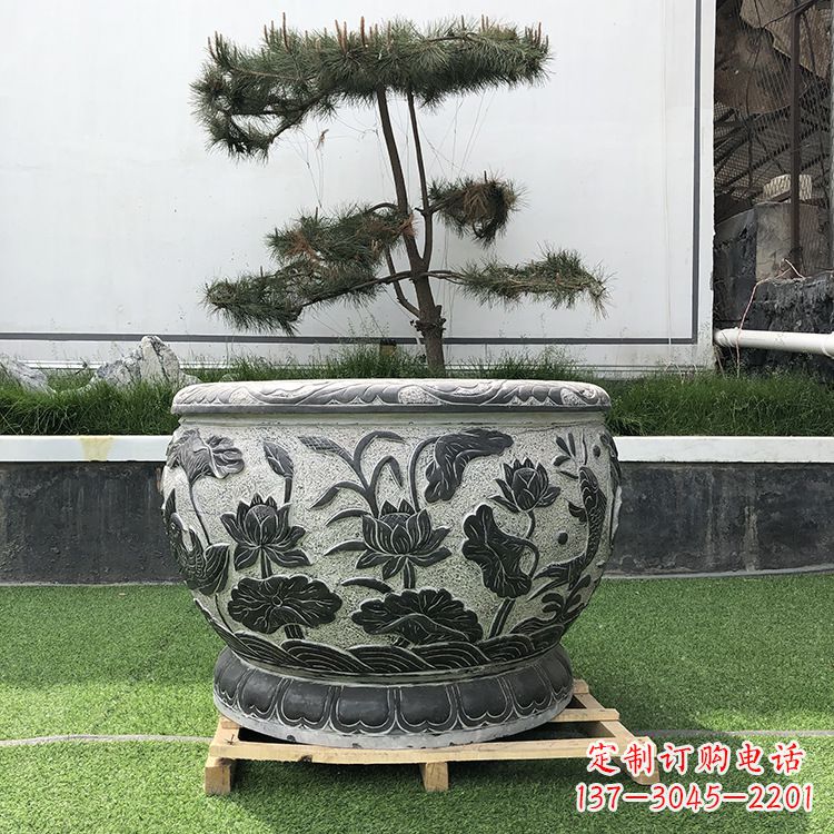 开封园林石雕水缸