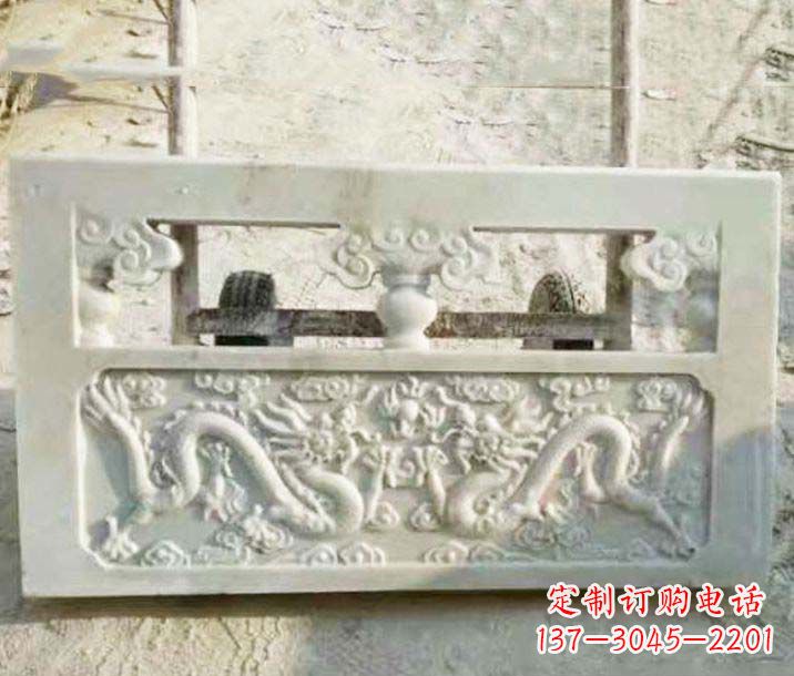 开封园林石浮雕栏板景观石雕