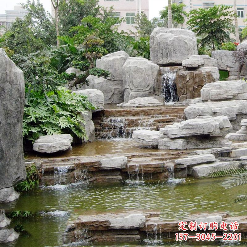 开封园林石头假山流水