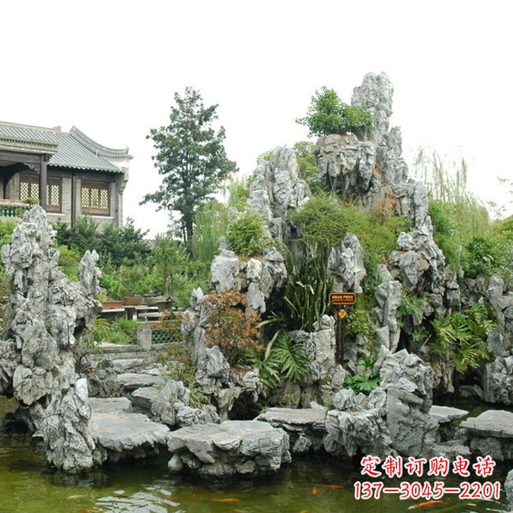 开封园林庭院奇石假山