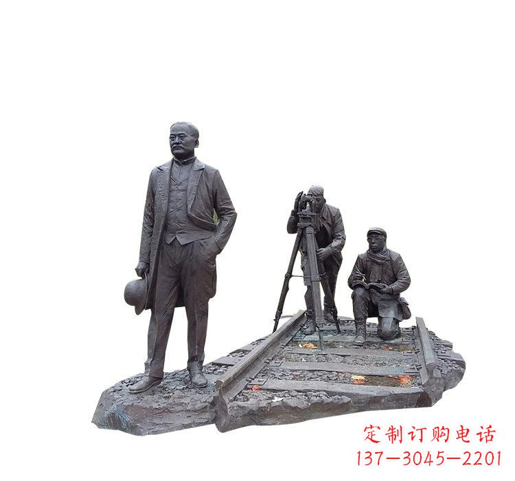 开封詹天佑铜雕