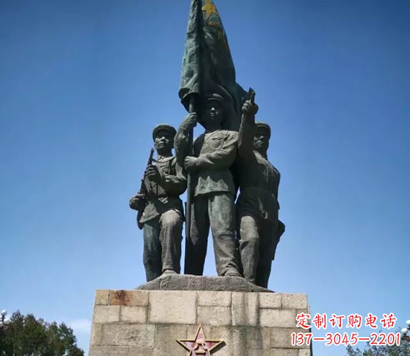开封战士革命广场铜雕